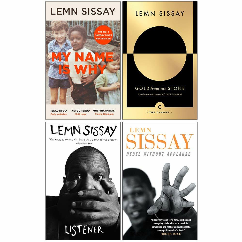 Lemn Sissay 4 Books Collection Set My Name Is Why, Gold from the Stone NEW