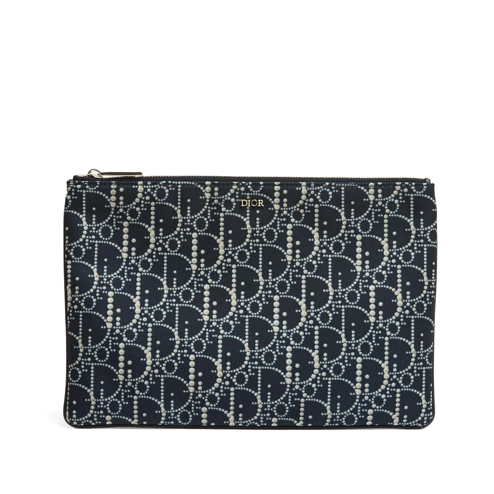 Christian Dior Pochette Daily Oblique Black Pearly Clutch