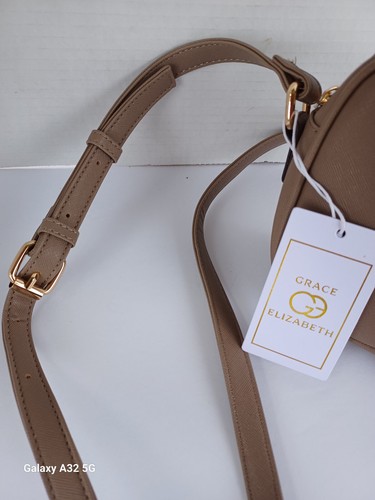 Bolso Bandolera Grace Elizabeth - Tostado, Negro, Rojo, Dorado + Correa, ¡Envío Gratis! - Imagen 5 de 7