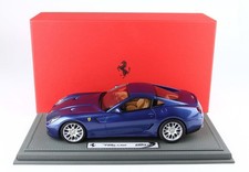 Ferrari 599 GTB Fiorano Blue Manual transmission 1/18 BBR BBR1872C+ VET...