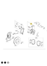 Bremssattel vorne links Mercedes-Benz C-Klasse (W204) C 180 KOMPRESSOR 115kW 15