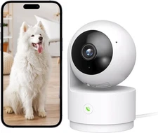 HARYMOR Indoor Security Camera, Baby and Pet Monitor CA60 - White