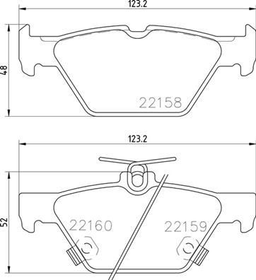 2X Brembo Bremsbelagsatz, Scheibenbremse P 78 026 Passend FüR Subaru-image
