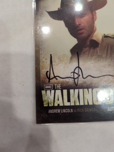 2012 THE WALKING DEAD ANDREW LINCOLN AUTOGRAPH SEASON2 RICK GRIMES A1 Autograph - Picture 4 of 8