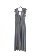 Lulus I’m All Yours Slate Blue Maxi Dress Size Large Sleeveless Women’s