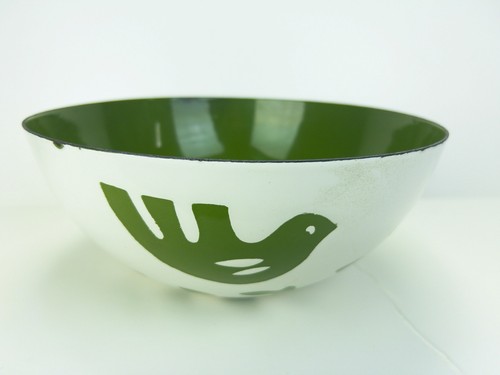 "Hanova of Pasadena 10"" en cuenco paloma verde años 60 MCM esmalte Charles Chaney" - Imagen 4 de 6