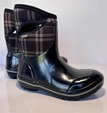BOGS Boots Women's Size 8 Euro 39 NeoTech -40 Rain and Snow Plaid Mid 71786-001