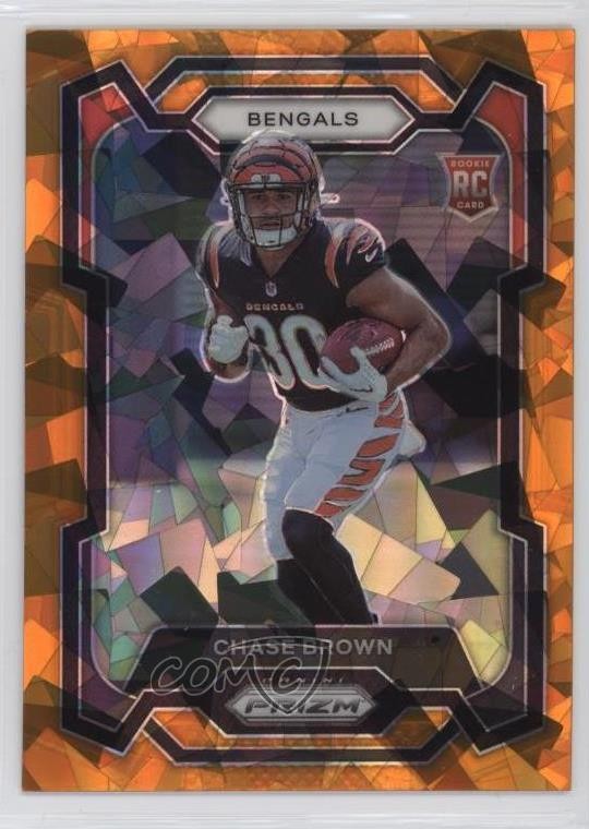 2023 Panini Prizm Rookies Orange Ice Prizm Chase Brown #318 Rookie RC 2h5