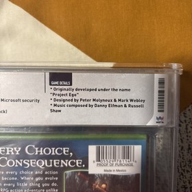 Fable (2004) Xbox Factory Sealed Graded Video Game WATA Grade 8.5 A+