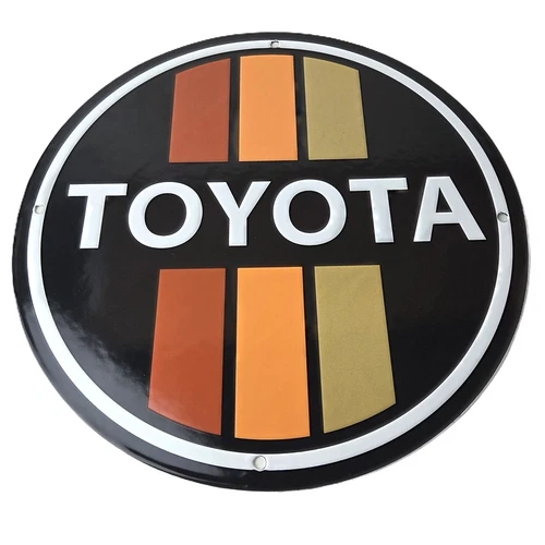 Vintage Toyota Sign - Automobile Truck Car Motors Gas Pump Porcelain Sign