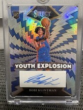 2024-25 Select Youth Explosion Signatures Bobi Klintman Auto Silver RC Pistons