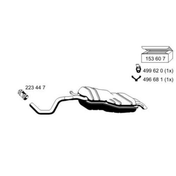 Ernst EndschalldäMpfer SchalldäMpfer FüR Audi A3 1.8 2.0 1.6 FSI-image