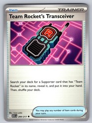 Team Rocket's Transceiver 209/217 Ascended Heroes Uncommon