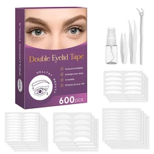 600Pcs Invisible Double Eyelid Tape for Hooded Eyes, Invisible Eyelid Lifter Str