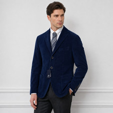 Men Boggi Milano Blazer Soft Corduroy Unlined Size US42