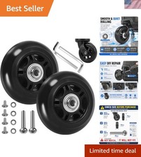 Luggage Suitcase Replacement Wheels 76Mm X 24Mm with ABEC 608Zz Bearings, Inli