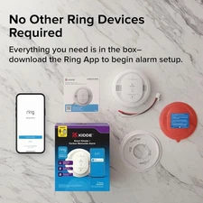 Kidde Smart Smoke and Carbon Monoxide Detector, Ring App Enabled