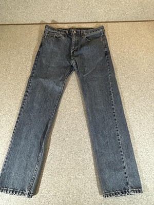Levis 505 Jeans Mens 32x32 Regular Straight Medium Wash Blue Americana Classic