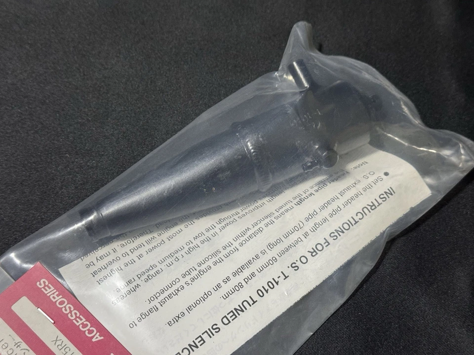 O.S. Car Tuned Silencer T-1010 for 15RX with Manifold Made in Japan - Image 2 of 4