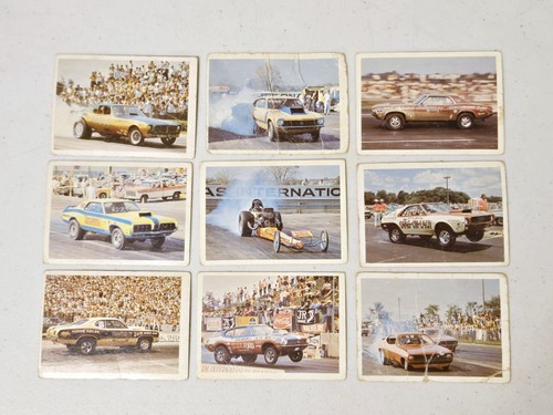 1971 AHRA Fleer Official Drag Champs Cards (Lot of 39) Conditions: Poor to VG - Picture 3 of 7