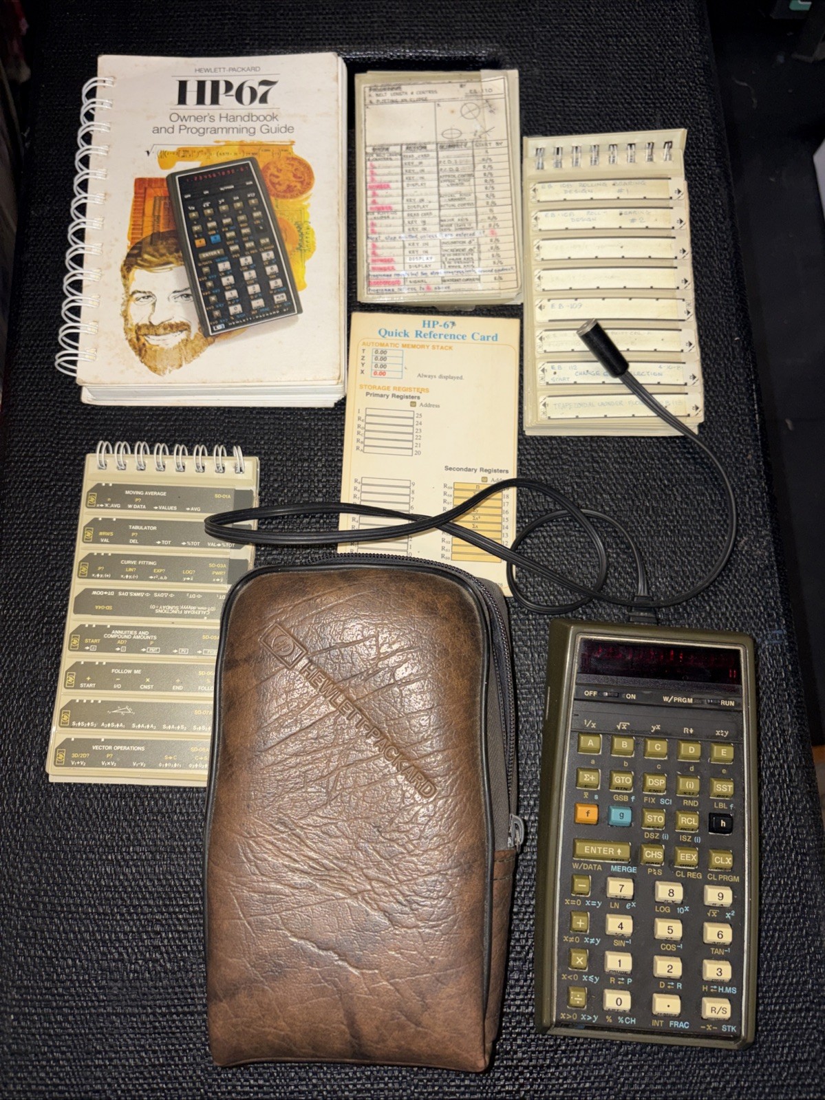 Hewlett Packard HP 67 calculator Plus Instructions Etc