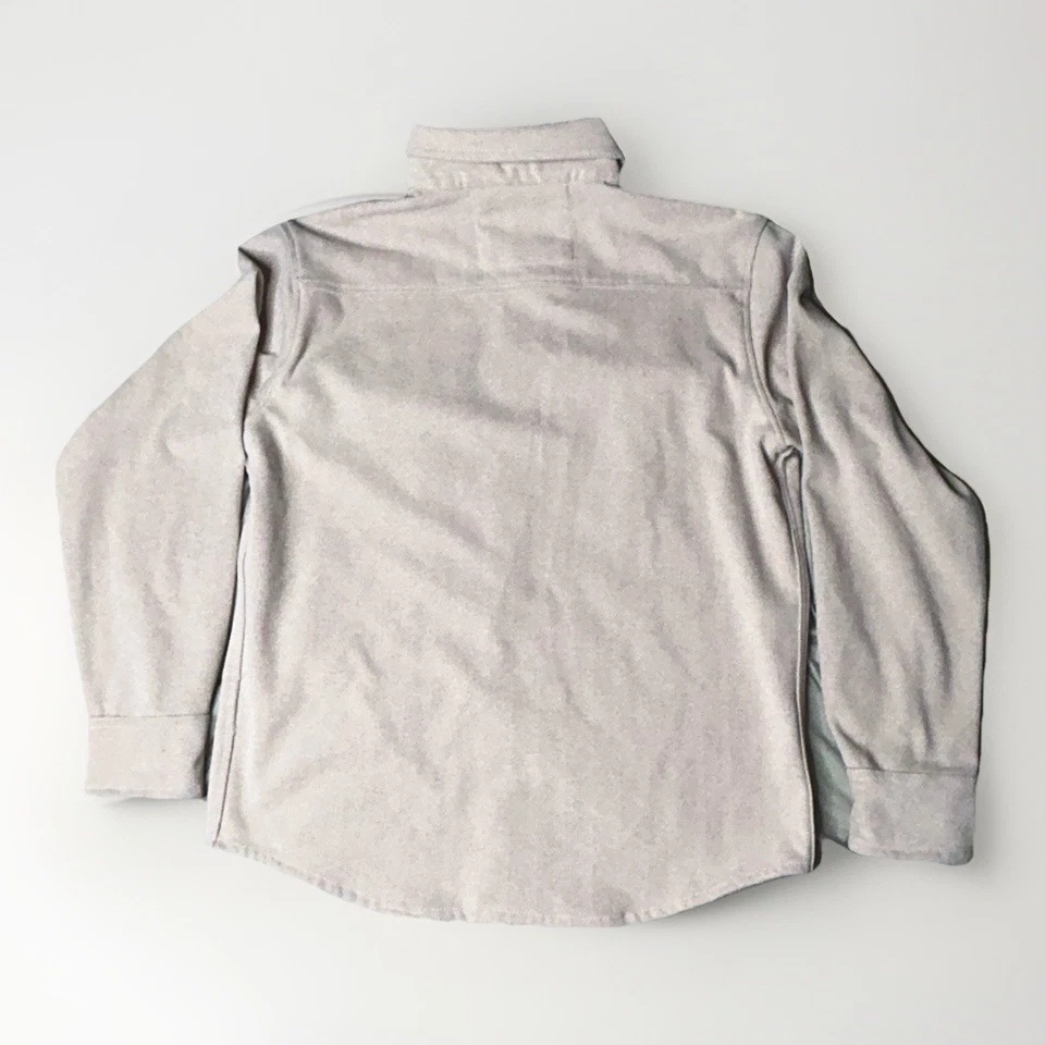 Sobrecamisa Chaqueta Negra Denim Beige Frontal A Presión Para Hombre XL Espiga Informal Foto 2 de 4