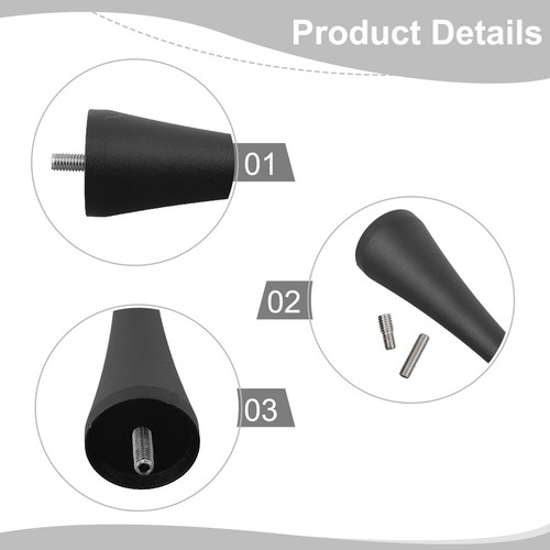 Short Antenna Signal Aerial for Mazda For MX5 For Miata Black Aluminum - Picture 8 of 12