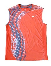 Nike Rafael Nadal 2008 Australian Open Shirt Orange Tank Top Sleeveless Rafa XL