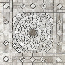 36" x 36" Tile Medallion Mosaic - Daltile Exquisite tile series