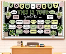 This is Your Year Bulletin Board Set Plant Motivational Classroom Decoration ...