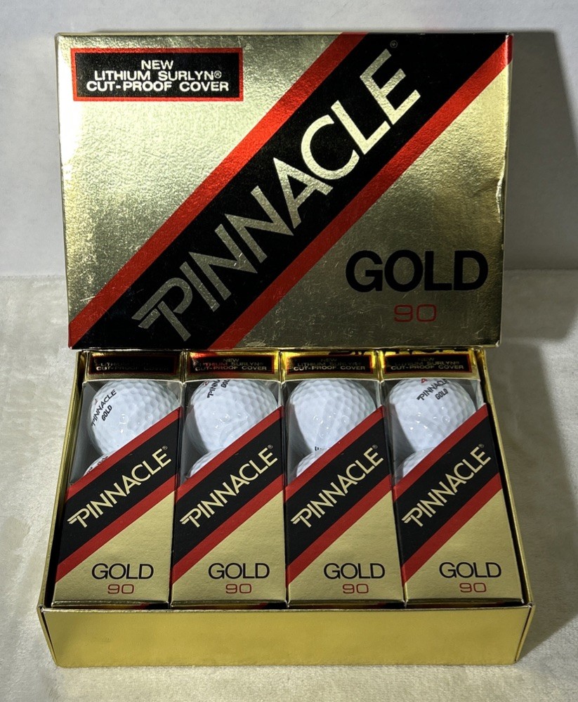 ラウンド用品・アクセサリー Y Pinnacle Gold 90 Box Of 12 Golf Balls Titleist Lithium Surlyn Cut