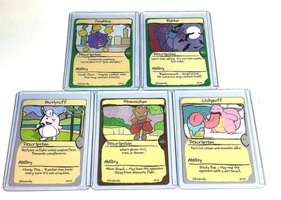 First Edition First Print PokeDoodly Fan Art - Pokemon Rare Base Set Bundle