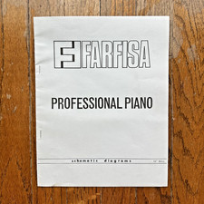 Original FARFISA Professional Piano Schematic Diagrams Ancona ITALY