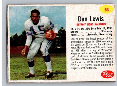 1962 Post Football Cards Complete Your Set You Pick Choose Each #1-200 *WSC* - Picture 8 of 38