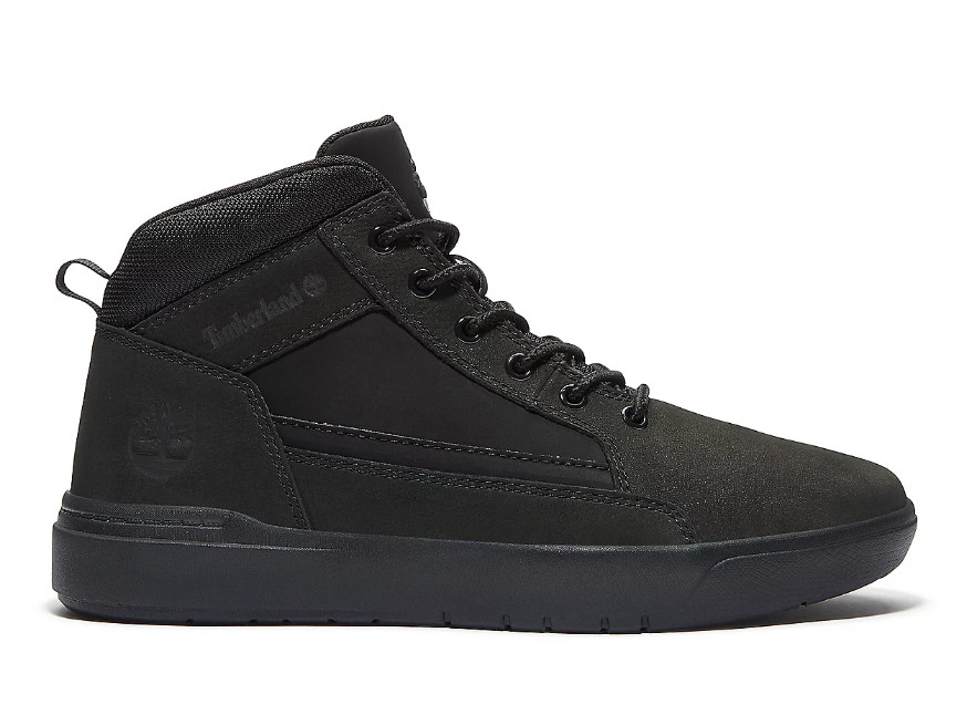 TIMBERLAND TB 0A69V5 EQ4 ALLSTON MID LACE BLACK NUBUCK BOOT 