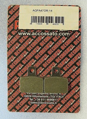 NEW Original ACCOSSATO Racing Bremsbeläge HONDA APRILIA SCOPRA // AGPA47OR-14