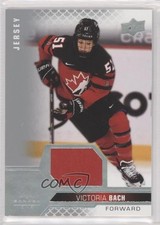 2022 Upper Deck Team Canada Juniors Women's WC Jersey Relics Victoria Bach 4om