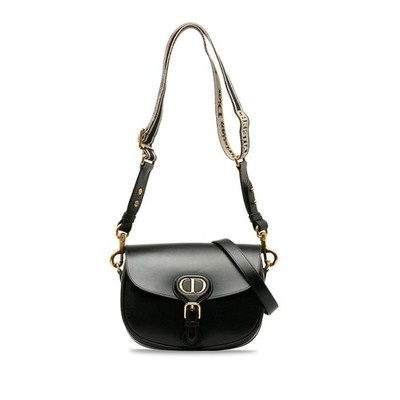 Dior Bobby Medium Crossbody Shoulder Bag M9319UMOL Black Gold Hardware Used