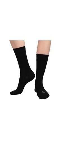K Bell Women's Size 5.5-10 Modal Roll Top Crew Socks 6 Pairs Black Or Multi - Picture 9 of 9