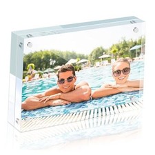 1 Pack 4x6 Acrylic Picture Frames, Premium Acrylic Photo Frame, Double 4X6-1
