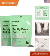 Tuft Paw Really Great Cat Litter: 2x9.25lbs Flushable Tofu Clumping Formula