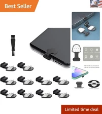 USB C Anti Dust Plug, Anti-Lost Type-C Port Plug Dust Cover，for Phones with U...