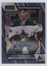 2023-24 O-Pee-Chee Platinum Blue Rainbow Karel Vejmelka #BA-KV Auto 0gl1
