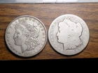 MORGAN SILVER DOLLARS JUNK LOT 90% COINS $2 FACE
