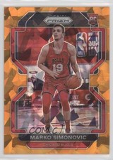 2021-22 Panini Prizm Orange Ice Prizm Marko Simonovic #166 0a9a