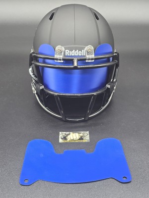 Custom Blue Blaze Mini Helmet Visor (Thin Flexi Style)  **See Description**