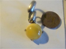 Wunderschöne  Anhänger     925  Silber mit    Bernstein gelb