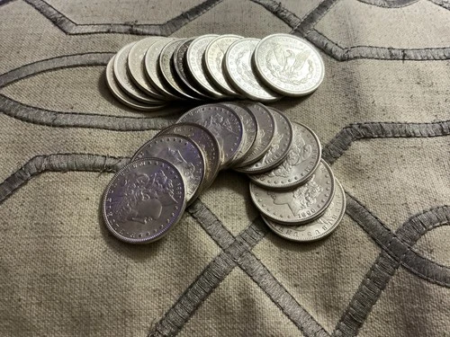1878-1921 Morgan Silver Dollars .90 Fine Silver 20 piece roll