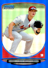 2013 Bowman Chrome Carson Kelly #223 Mini Blue Refractor /99