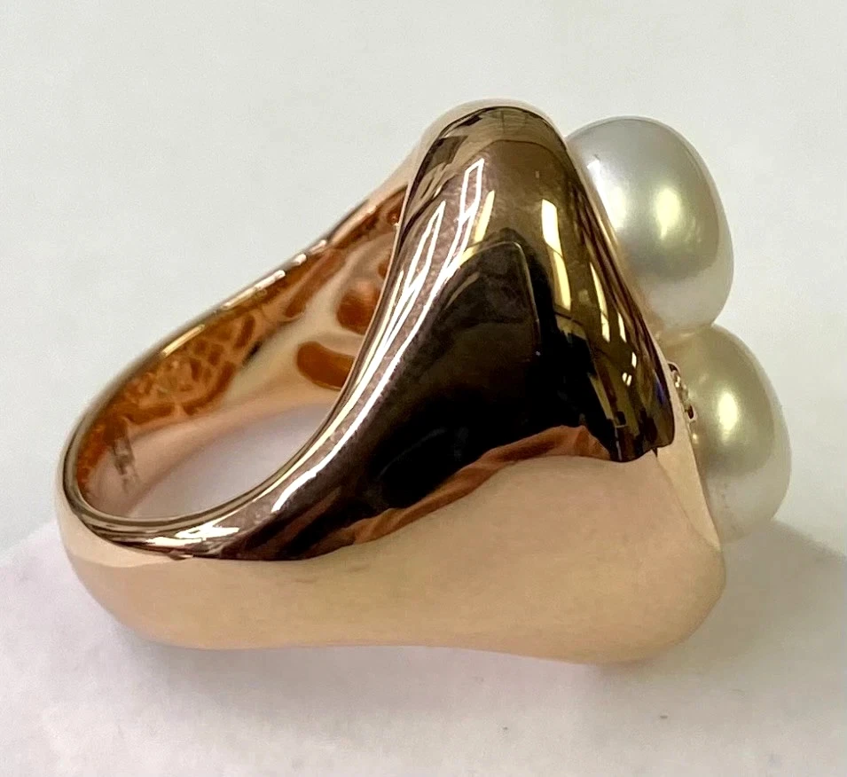 Anillo QVC Honora Genuino Perla Cultivada Real 8.0mm Racimo Talla 5 Foto 3 de 4